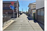 前面道路が５.4ｍと広いので運転が苦手な方にも安心です