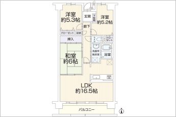 3LDK【リフォーム後の間取】