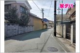 前面道路：北側約3ｍ幅