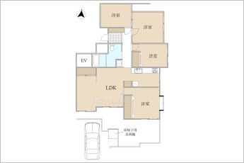 4LDK※図面と現況に相違ある場合には現況優先とします。