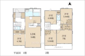 5LDK※図面と現況に相違ある場合には現況優先とします。