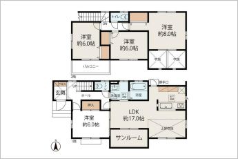 4LDK※図面と現況に相違ある場合には現況優先とします。