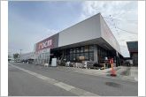 DCM矢作店（450m）DCM矢作店の北側からの全景です