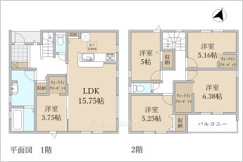 5LDK※図面と現況に相違ある場合には現況優先とします。