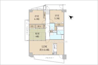 3LDK※図面と現況に相違ある場合には現況優先とします。