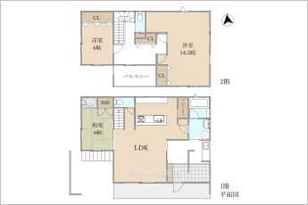 3LDK※図面と現況に相違ある場合には現況優先とします。