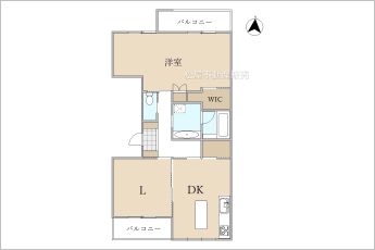 1LDK※図面と現況に相違ある場合には現況優先とします。