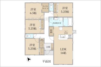 4LDK※図面と現況に相違ある場合には現況優先とします。