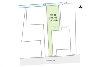 3号地※図面と現況に相違がある場合は現況優先とします
