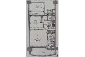 1LDK※図面と現況に相違ある場合には現況優先とします。