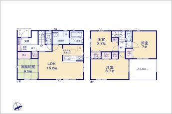 4LDK※図面と現況に相違ある場合には現況優先とします。