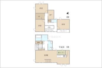 3SLDK※図面と現況に相違ある場合には現況優先とします。