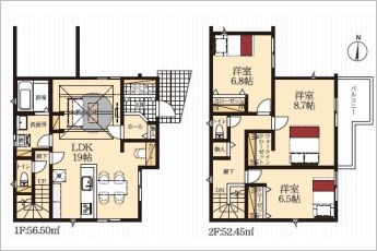 3LDK※図面と現況に相違ある場合には現況優先とします。