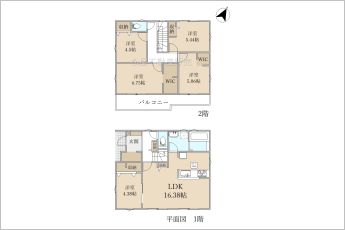 5LDK※図面と現況に相違ある場合には現況優先とします。