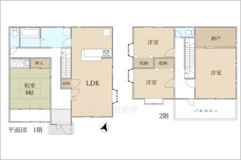 4LDK※図面と現況に相違ある場合には現況優先とします。
