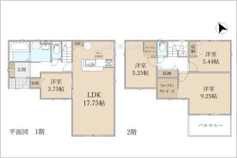 4LDK※図面と現況に相違ある場合には現況優先とします。
