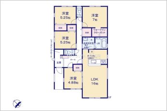 4LDK※図面と現況に相違ある場合には現況優先とします。