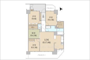4LDK※図面と現況に相違がある場合は現況優先とします