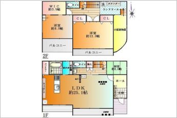 3SLDK※図面と現況に相違ある場合には現況優先とします。