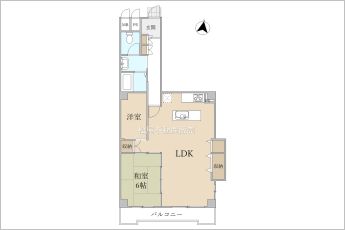 2LDK※図面と現況に相違ある場合には現況優先とします。
