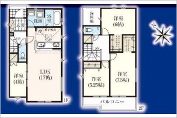 4LDK※図面と現況に相違ある場合には現況優先とします。
