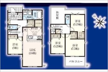 4LDK※図面と現況に相違ある場合には現況優先とします。