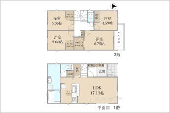 4LDK※図面と現況に相違ある場合には現況優先とします。