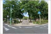中江公園（390m）中江公園の南西側からの全景です