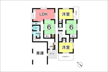 4LDK※図面と現況に相違ある場合には現況優先とします。