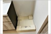 洗面脱衣室内、洗濯機置き場