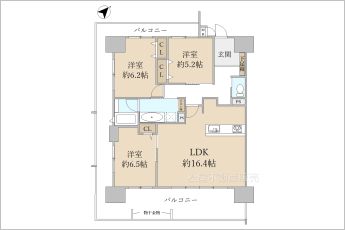 3LDK※図面と現況に相違がある場合は現況優先とします