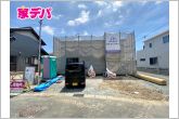 【1号棟】上棟しました！・長期優良住宅・オール電化・平屋建て住宅・2LDK+ファミリークローク・LDK18帖・全居室WICもしくはCL付・食器洗浄乾燥機・並列駐車3台