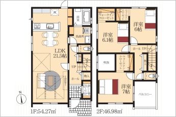 3LDK※図面と現況に相違ある場合には現況優先とします。