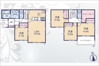 4LDK※図面と現況に相違ある場合には現況優先とします。