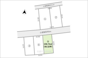 5号地※図面と現況に相違ある場合には現況優先とします。