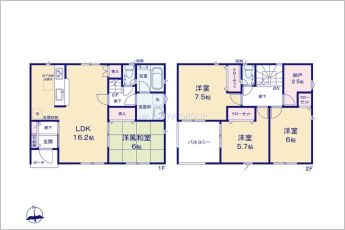 4SLDK※図面と現況に相違ある場合には現況優先とします。
