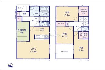 4LDK※図面と現況に相違ある場合には現況優先とします。