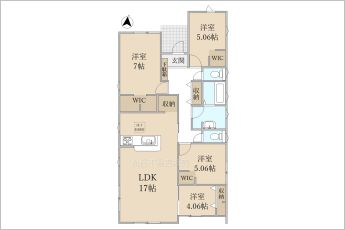 4LDK※図面と現況に相違ある場合には現況優先とします。