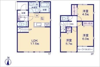 3LDK※図面と現況に相違ある場合には現況優先とします。