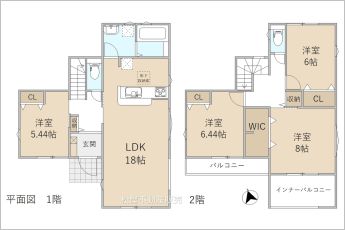 4LDK※図面と現況に相違ある場合には現況優先とします。