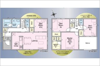 4LDK※図面と現況に相違ある場合には現況優先とします。