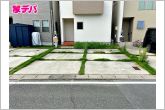 駐車場は2台分を確保、並列で駐車できます。