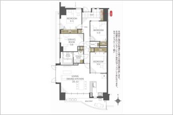 3SLDK※図面と現況に相違ある場合には現況優先とします。