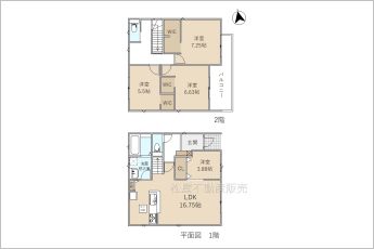 4LDK※図面と現況に相違ある場合には現況優先とします。
