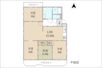 4LDK※図面と現況に相違ある場合には現況優先とします。