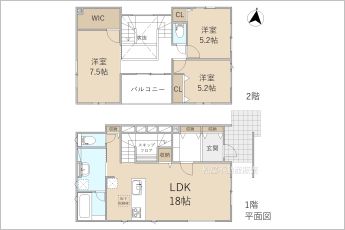 3LDK+キッズスペース※図面と現況に相違ある場合には現況優先とします。