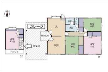 5DK※図面と現況に相違ある場合には現況優先とします。
