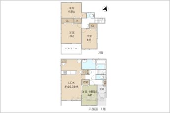 4LDK※図面と現況に相違ある場合には現況優先とします。