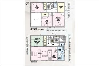 4LDK※図面と現況に相違ある場合には現況優先とします。