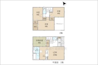 4LDK※図面と現況に相違ある場合には現況優先とします。